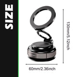 Maxbell Magnetic Phone Holder for Car Support Bracket for Glass Travel Exercing Black