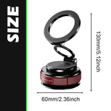 Maxbell Magnetic Phone Holder for Car Support Bracket for Glass Travel Exercing Red