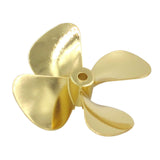 Maxbell Model Boat 4 Blade Zinc Metals Propeller for RC Boat Model 55mm Positive