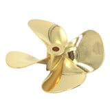 Maxbell Model Boat 4 Blade Zinc Metals Propeller for RC Boat Model 55mm Reverse