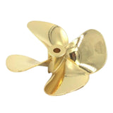 Maxbell Model Boat 4 Blade Zinc Metals Propeller for RC Boat Model 55mm Reverse