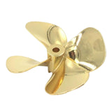 Maxbell Model Boat 4 Blade Zinc Metals Propeller for RC Boat Model 55mm Reverse