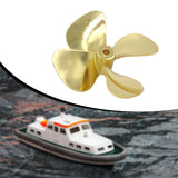 Maxbell Model Boat 4 Blade Zinc Metals Propeller for RC Boat Model 60mm Positive