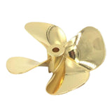 Maxbell Model Boat 4 Blade Zinc Metals Propeller for RC Boat Model 60mm Reverse