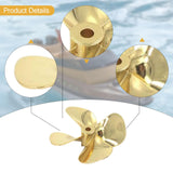 Maxbell Model Boat 4 Blade Zinc Metals Propeller for RC Boat Model 60mm Reverse