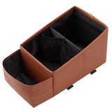 Maxbell Car Armrest Storage Box Auto Interior Accessories for Truck Auto Travel Brown