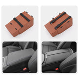 Maxbell Car Armrest Storage Box Auto Interior Accessories for Truck Auto Travel Brown