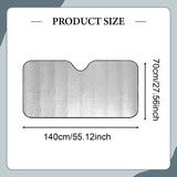 Maxbell Car Windshield Sunshade for Front Window Thickened 140x70cm Car Window Shade