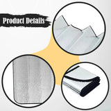Maxbell Car Windshield Sunshade for Back Window Insulating 130x60cm Car Window Shade