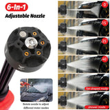 Maxbell Pressure Washer Cleaning Tool Adjustable 6 in 1 Nozzle Electric Auto Washer