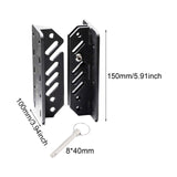 Awning Bracket Direct Replace Wind Proof Easy Use Black Shade Canopy Support 2 Set