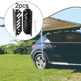Awning Bracket Direct Replace Wind Proof Easy Use Black Shade Canopy Support 2 Set
