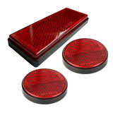 Maxbell 3x Motorcycle Reflector Light Reflective Strip for Motorbike Truck