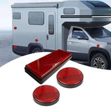 Maxbell 3x Motorcycle Reflector Light Reflective Strip for Motorbike Truck