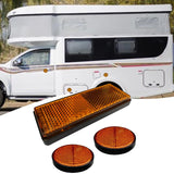 Maxbell 3x Motorcycle Reflector Light Reflective Strip for Motorbike Truck