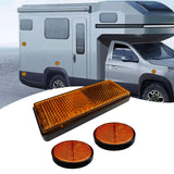 Maxbell 3x Motorcycle Reflector Light Reflective Strip for Motorbike Truck