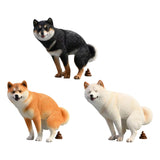 Maxbell Dog Figurine Creative Car Dashboard Decor for Bedroom Fireplace Cabinet Yellow
