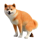 Maxbell Dog Figurine Creative Car Dashboard Decor for Bedroom Fireplace Cabinet Yellow