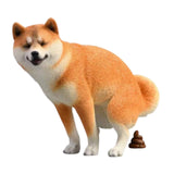 Maxbell Dog Figurine Creative Car Dashboard Decor for Bedroom Fireplace Cabinet Yellow