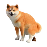 Maxbell Dog Figurine Creative Car Dashboard Decor for Bedroom Fireplace Cabinet Yellow
