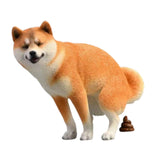 Maxbell Dog Figurine Creative Car Dashboard Decor for Bedroom Fireplace Cabinet Yellow