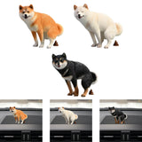 Maxbell Dog Figurine Creative Car Dashboard Decor for Bedroom Fireplace Cabinet Yellow