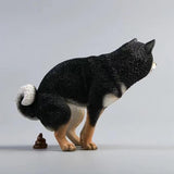 Maxbell Dog Figurine Creative Car Dashboard Decor for Bedroom Fireplace Cabinet Black