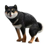 Maxbell Dog Figurine Creative Car Dashboard Decor for Bedroom Fireplace Cabinet Black