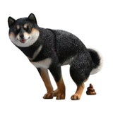 Maxbell Dog Figurine Creative Car Dashboard Decor for Bedroom Fireplace Cabinet Black