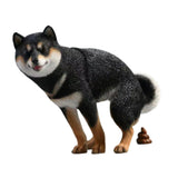 Maxbell Dog Figurine Creative Car Dashboard Decor for Bedroom Fireplace Cabinet Black