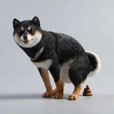 Maxbell Dog Figurine Creative Car Dashboard Decor for Bedroom Fireplace Cabinet Black