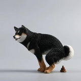 Maxbell Dog Figurine Creative Car Dashboard Decor for Bedroom Fireplace Cabinet Black
