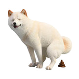 Maxbell Dog Figurine Creative Car Dashboard Decor for Bedroom Fireplace Cabinet White