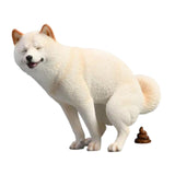 Maxbell Dog Figurine Creative Car Dashboard Decor for Bedroom Fireplace Cabinet White