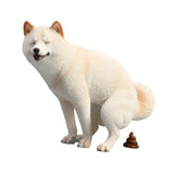 Maxbell Dog Figurine Creative Car Dashboard Decor for Bedroom Fireplace Cabinet White