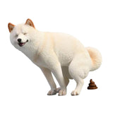 Maxbell Dog Figurine Creative Car Dashboard Decor for Bedroom Fireplace Cabinet White