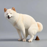 Maxbell Dog Figurine Creative Car Dashboard Decor for Bedroom Fireplace Cabinet White