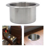 Maxbell Replacement Drop in Cup Holder Accessory Simple Assembly 201 Stainless Steel 85x53.8mm
