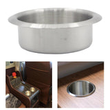 Maxbell Replacement Drop in Cup Holder Accessory Simple Assembly 201 Stainless Steel 85x33.8mm