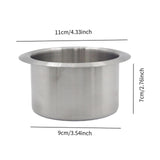Maxbell Replacement Drop in Cup Holder Accessory Simple Assembly 201 Stainless Steel 90x70mm