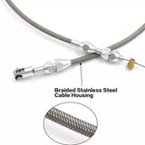 Maxbell Braided Throttle Cable Kit 36 inch Vehicle for Chevrolet LS1/LS Engines