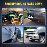 Maxbell License Plate Light Bracket Premium for Work Light Professional Cars Replace Three Rows of Holes