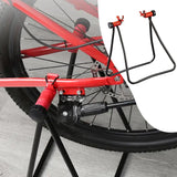 Maxbell Road Bike Stand Foldable Vertical Repair Floor Stand for Yard Shed Shop