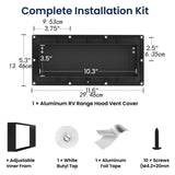 Maxbell RV Range Hood Vent Cover Practical Trailer Efficient Ventilation Replacement