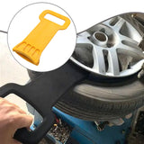 Maxbell Tire Disassembly Bead Rim Clamp Accessory for Radial Bias Tires Anti Scratch Yellow