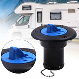 Maxbell RV Water Inlet Easy Installation Boat Deck Fill Port for Boat  Black