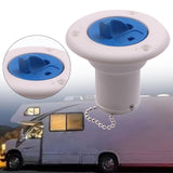 Maxbell RV Water Inlet Easy Installation Boat Deck Fill Port for Boat  White Blue