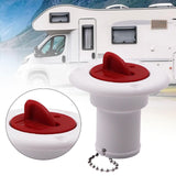 Maxbell RV Water Inlet Easy Installation Boat Deck Fill Port for Boat  White Red