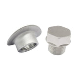 Maxbell M18x1.5 Easy to Weld in Bung Plug Exhaust Pipe Adapter  No Gasket