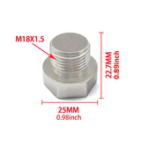 Maxbell M18x1.5 Easy to Weld in Bung Plug Exhaust Pipe Adapter  With Gasket